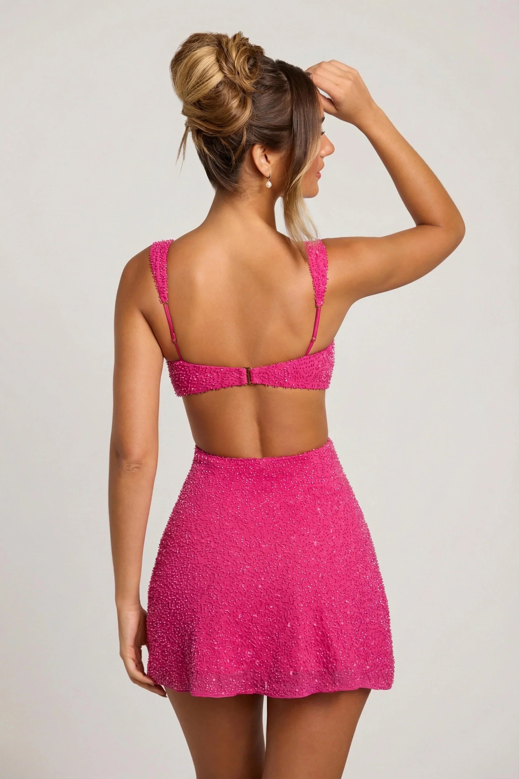 Lucia | Embellished Cut-Out Mini Dress