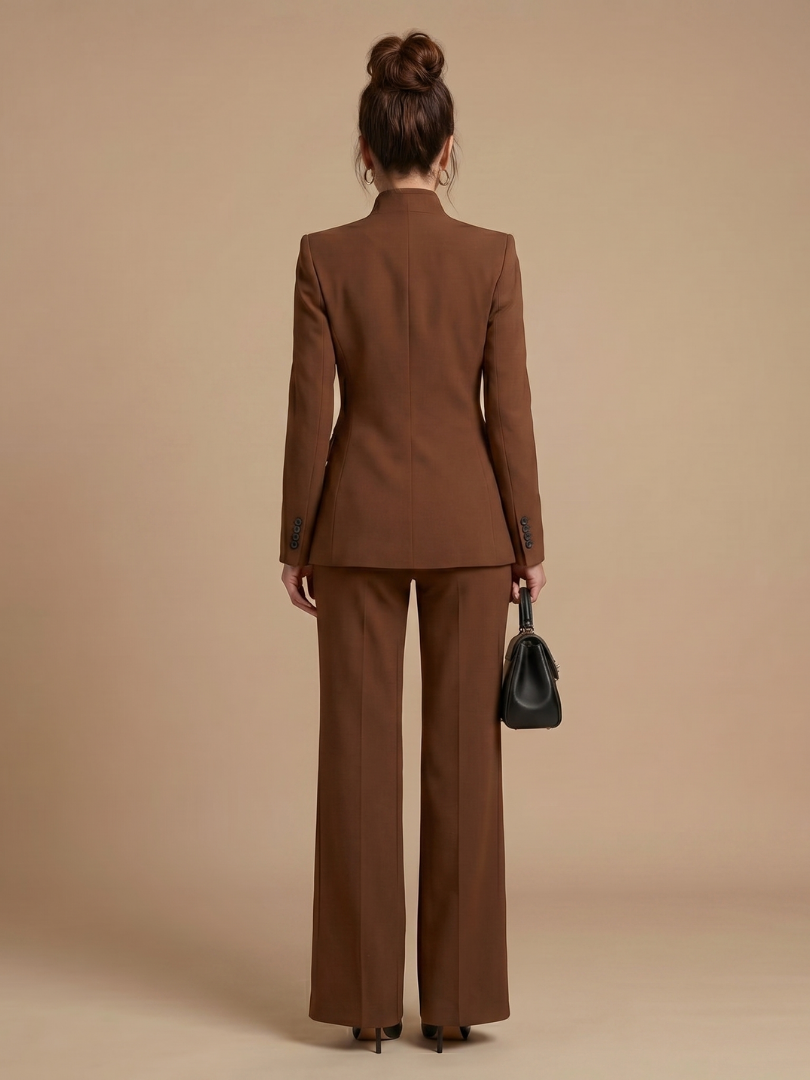 Paloma | Structured Stand Collar Tailored Suit Set