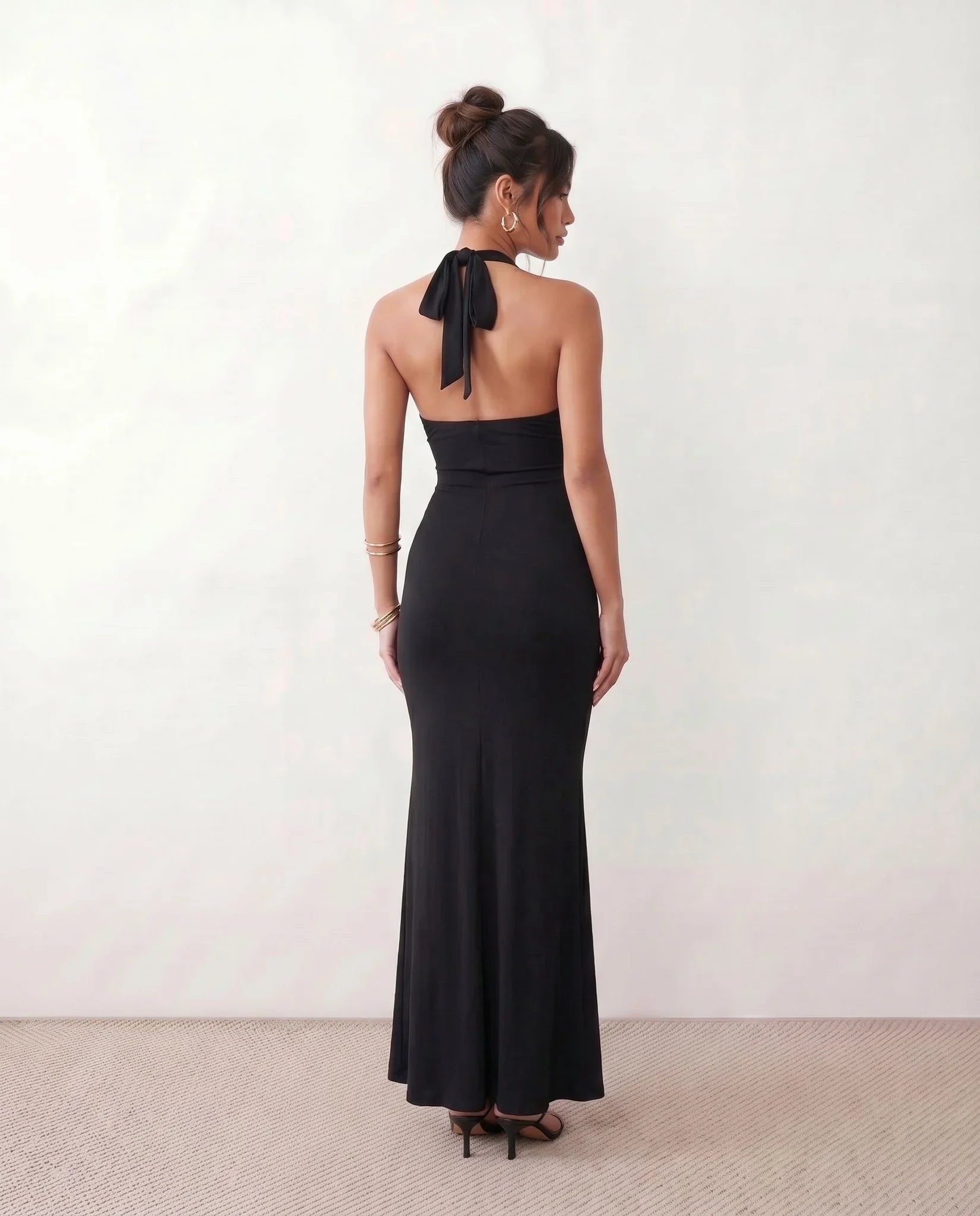 Cerys | Halter Neck Mermaid Maxi Dress