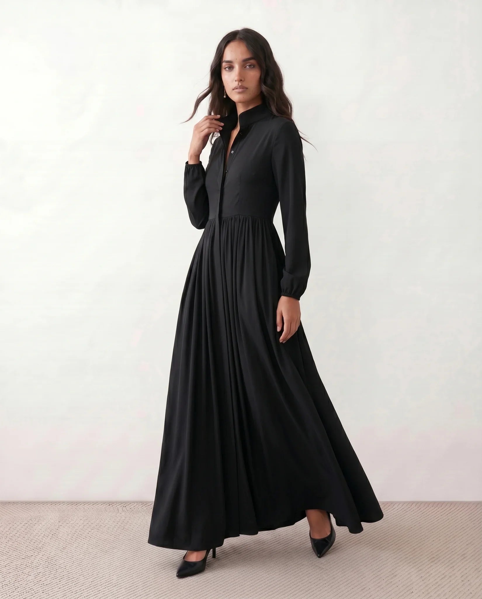 Raissa | Button Front Maxi Dress