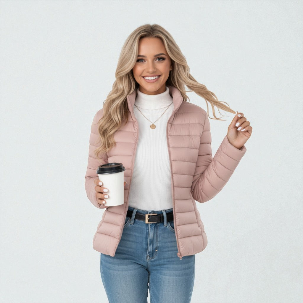 Lucia | Lightweight Quilted Stand-Collar Jacket