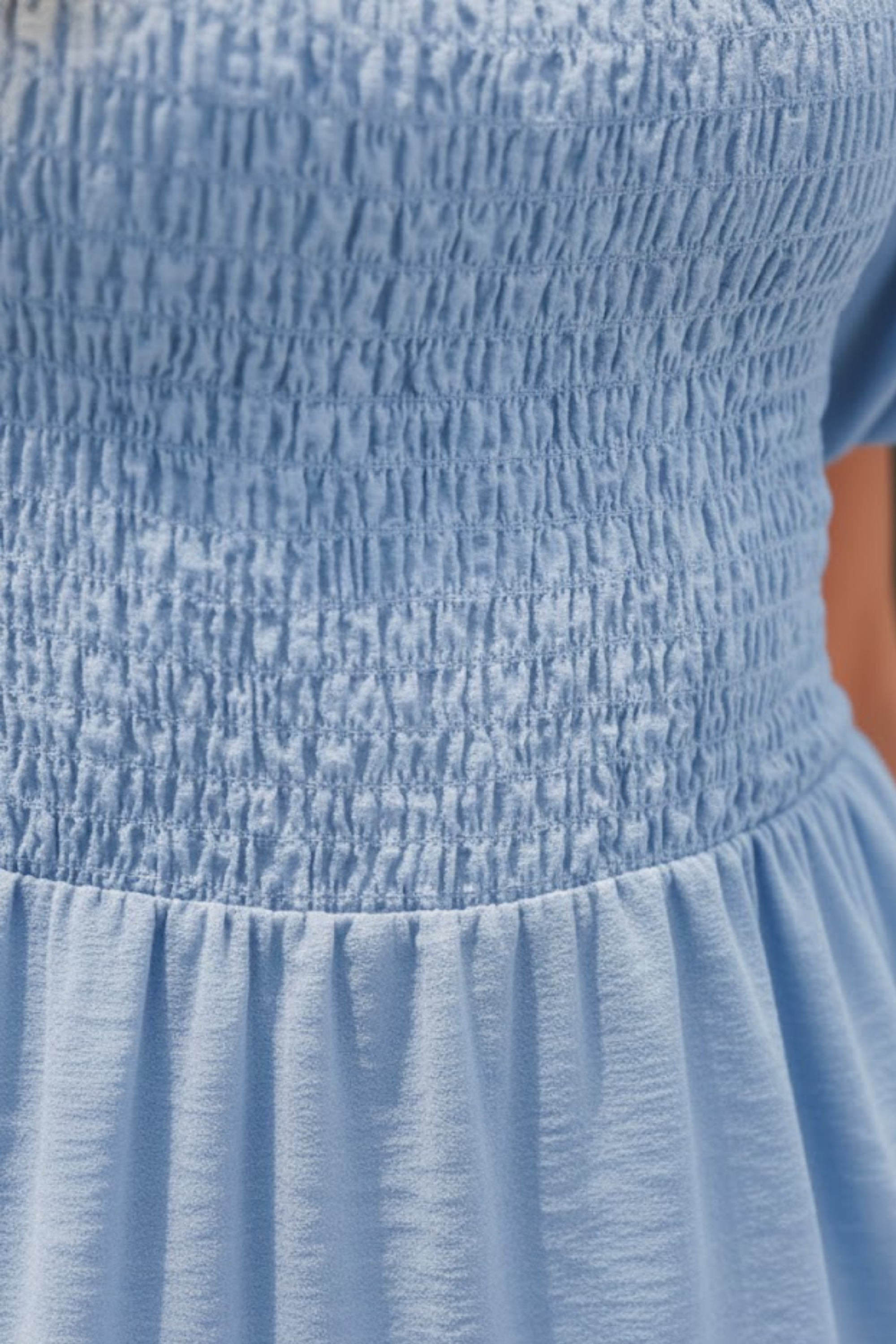 Evie | Midi Dress with Smocked Bodice