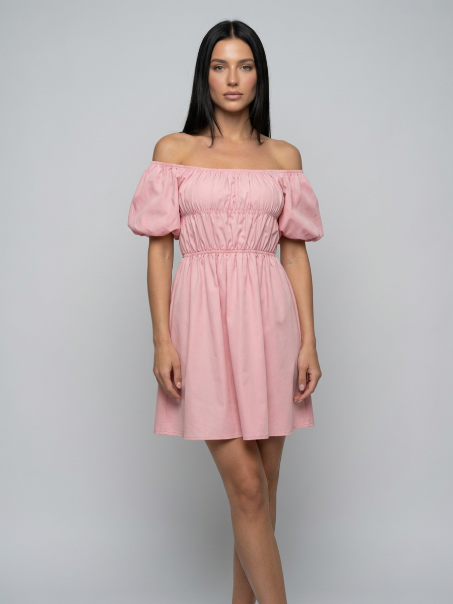 Madison | Off-Shoulder Mini Dress with Puff Sleeves