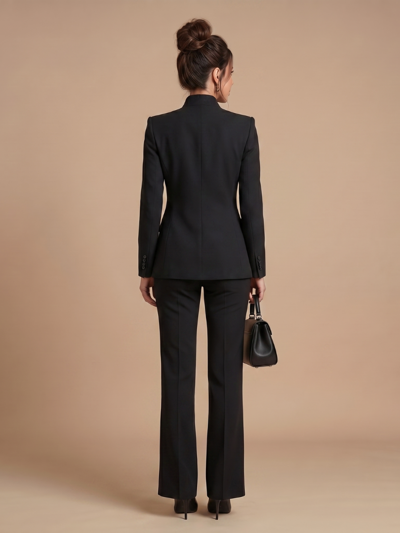 Paloma | Structured Stand Collar Tailored Suit Set
