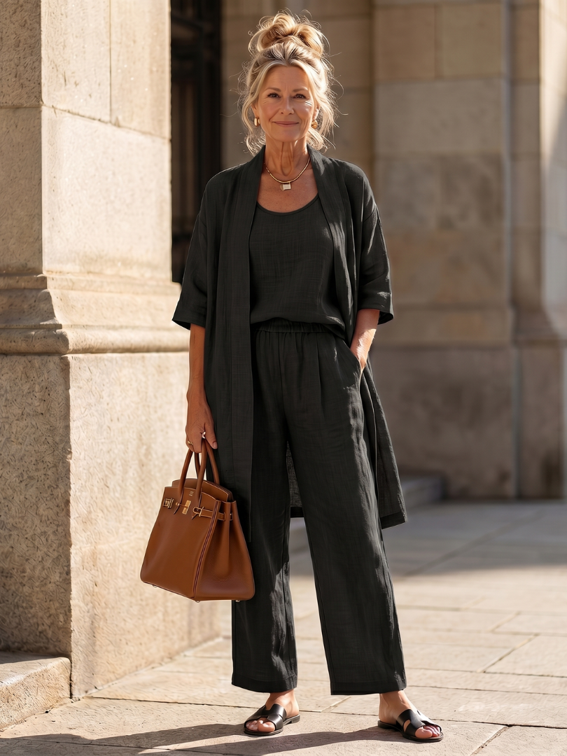 Yael | Three-Piece Relaxed Top & Pant Co-ord Set