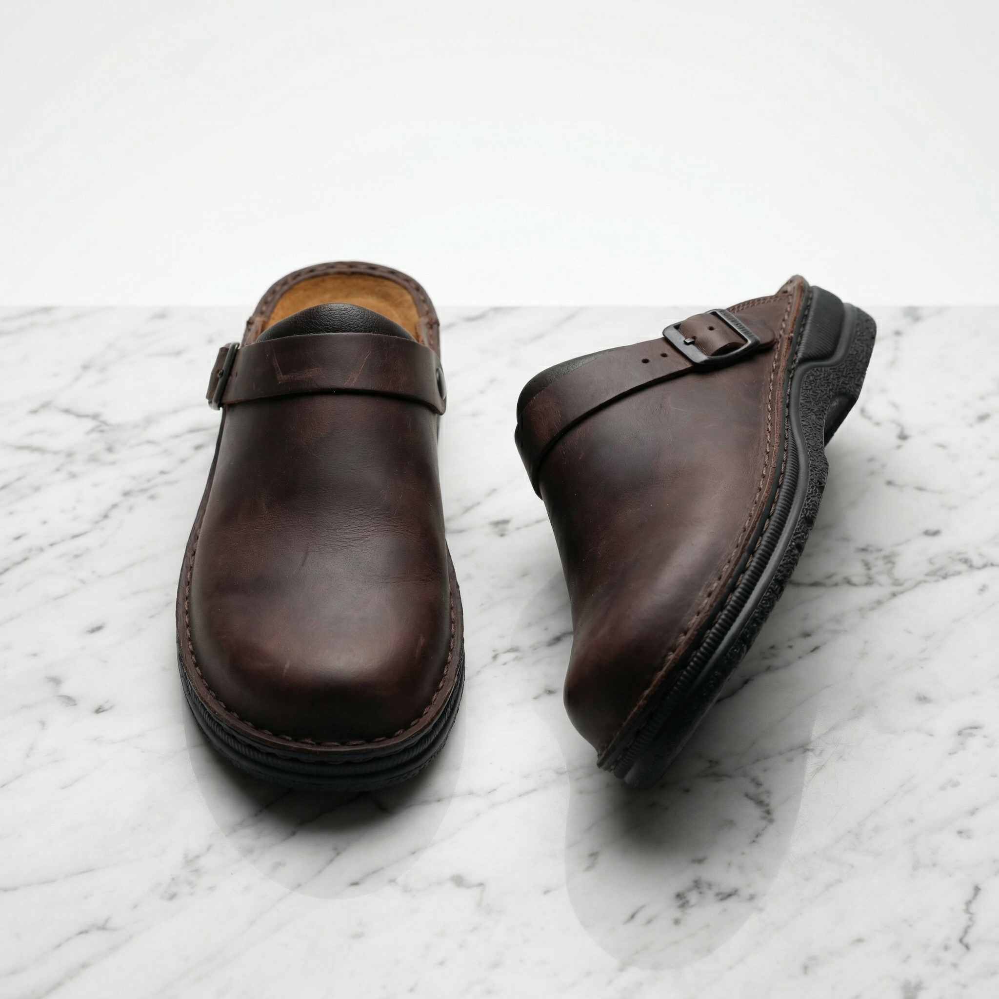 Aria | Leather-Look Slip-On Clogs