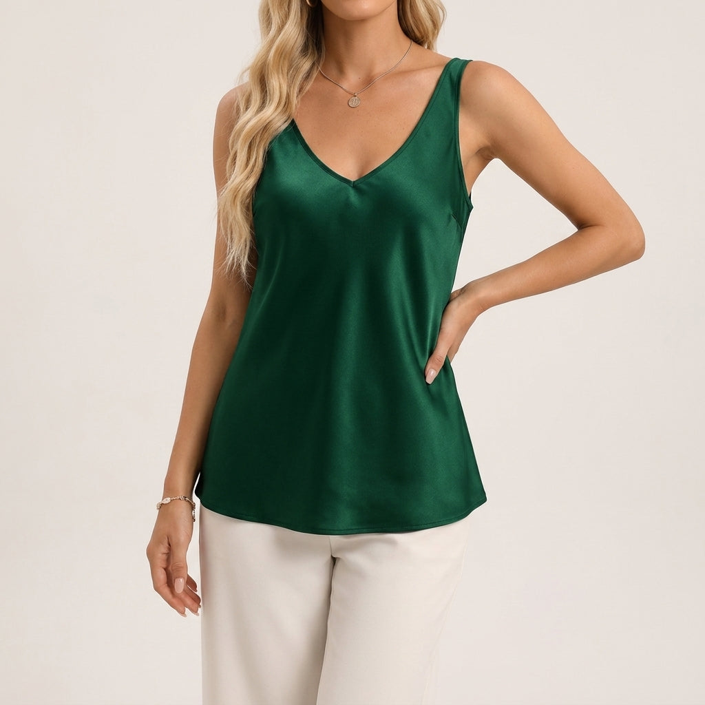 Maeve | Hip-Length Draped V-Neck Camisole