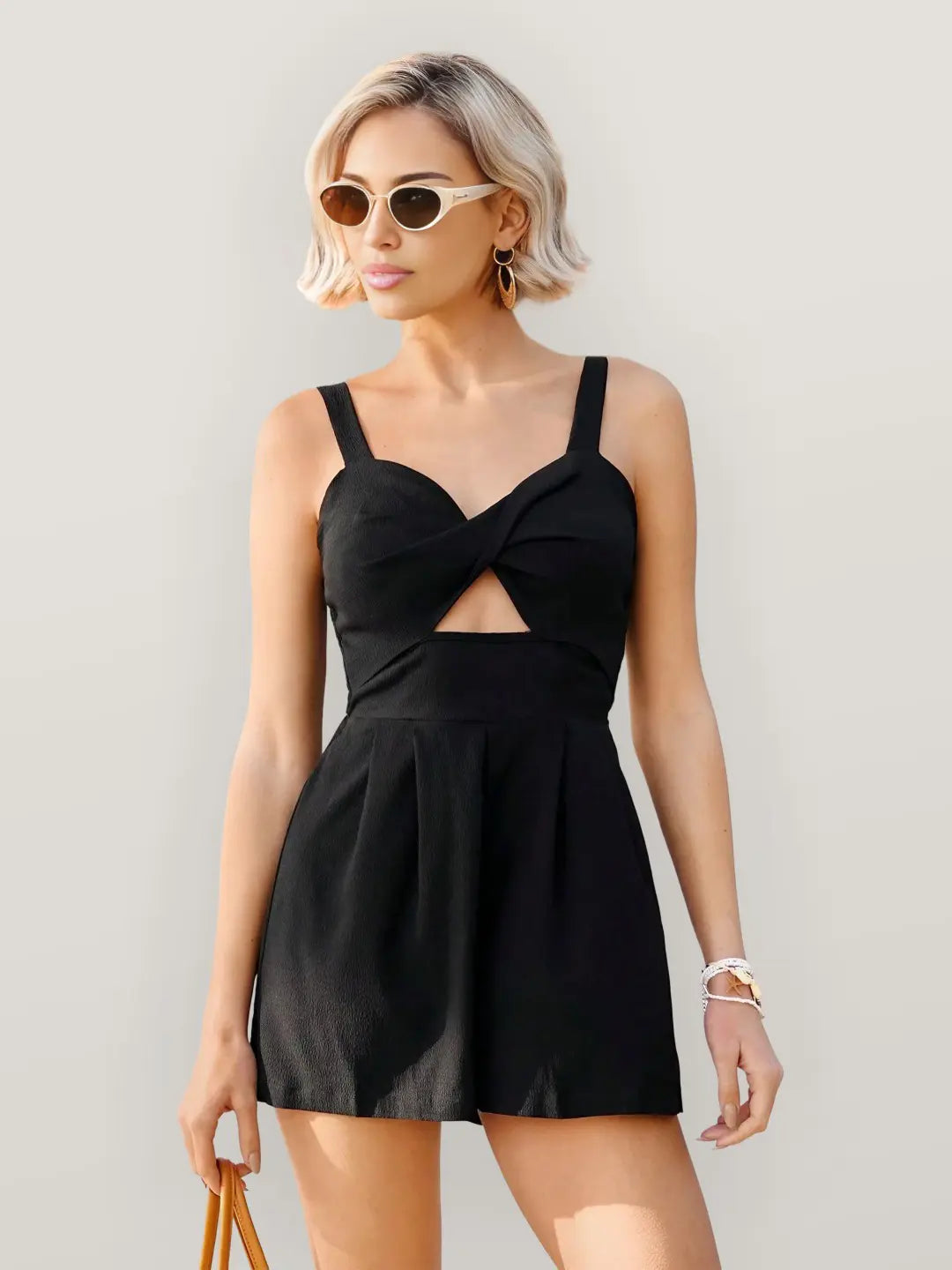 Camille | High Waist Fitted Playsuit