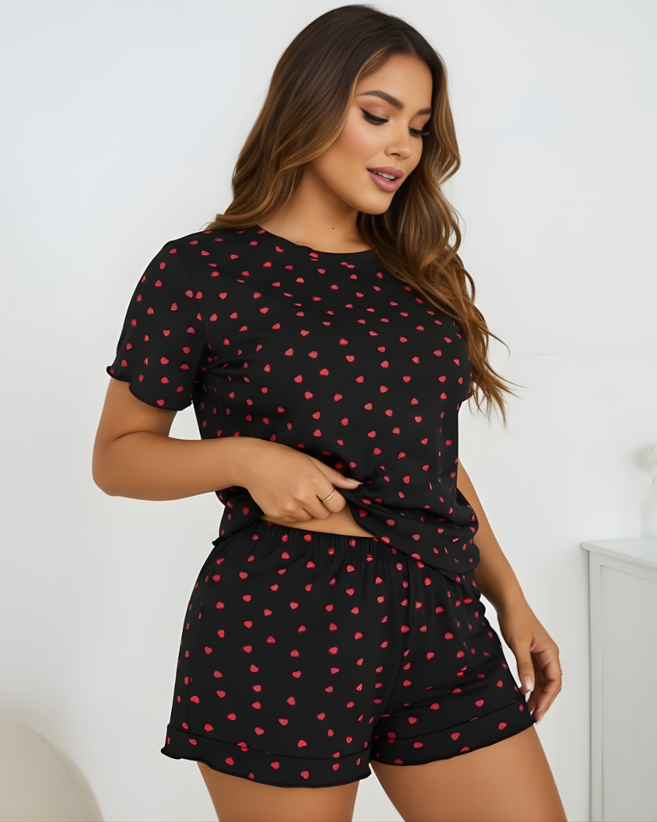 Hearts | Cotton Pyjama Set