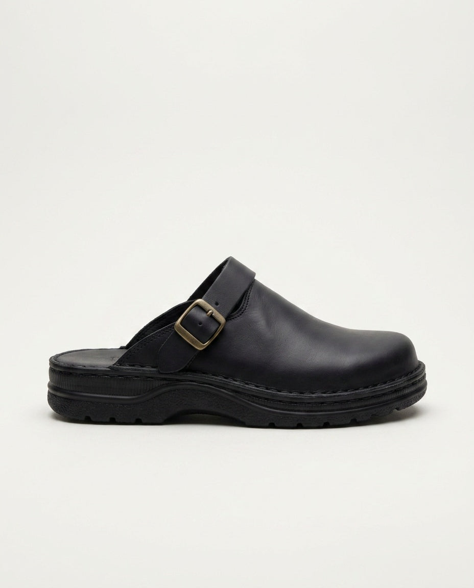 Aria | Leather-Look Slip-On Clogs