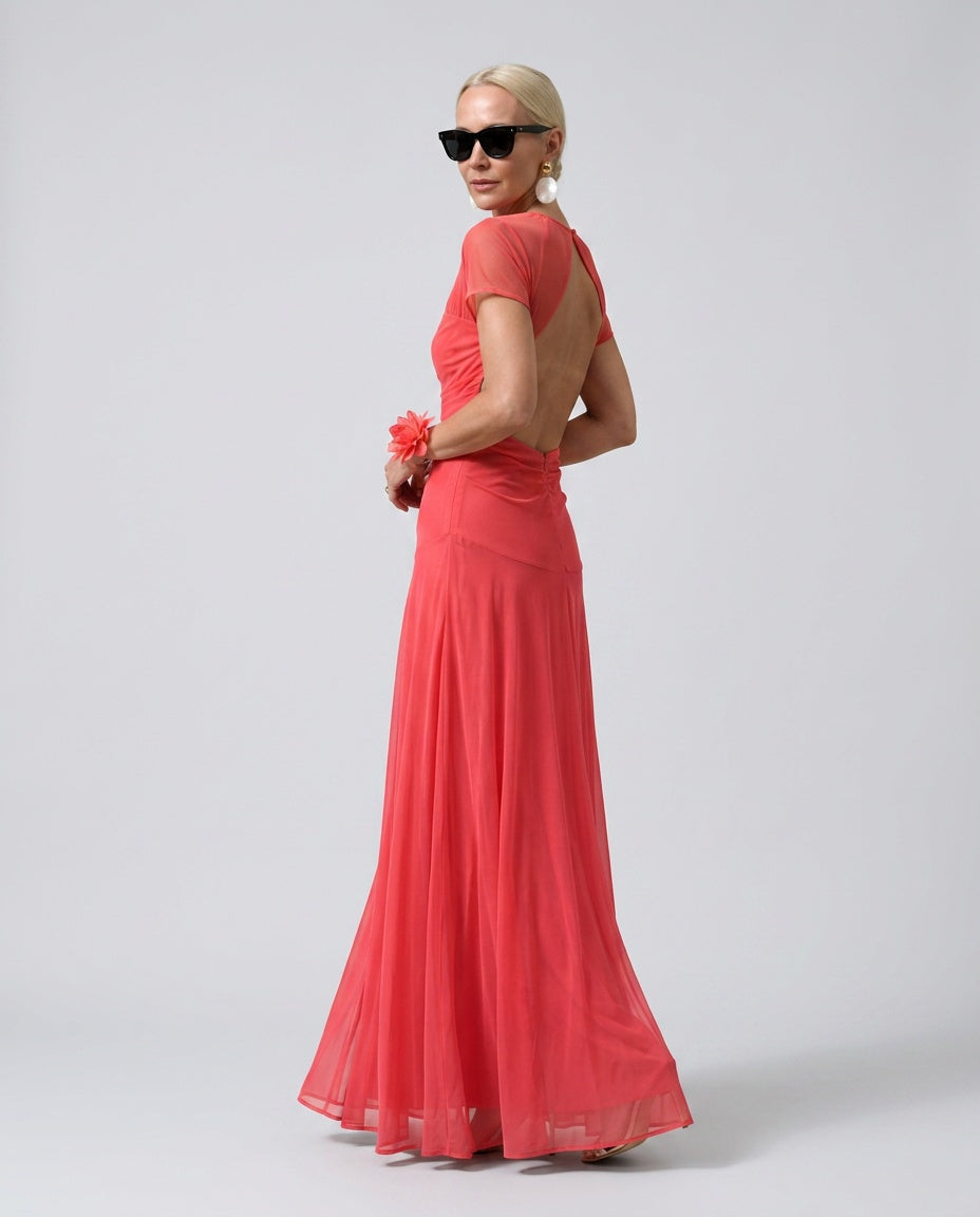 Wren | Flowy Chiffon-Look Midi Dress