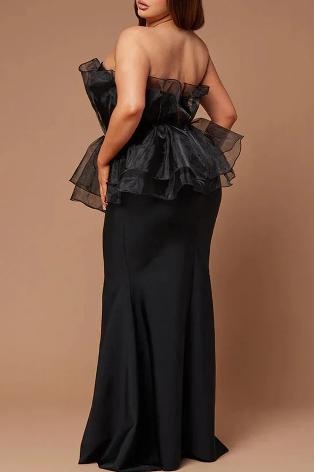 Micaela | Sleeveless Fishtail Bandage Maxi Dress