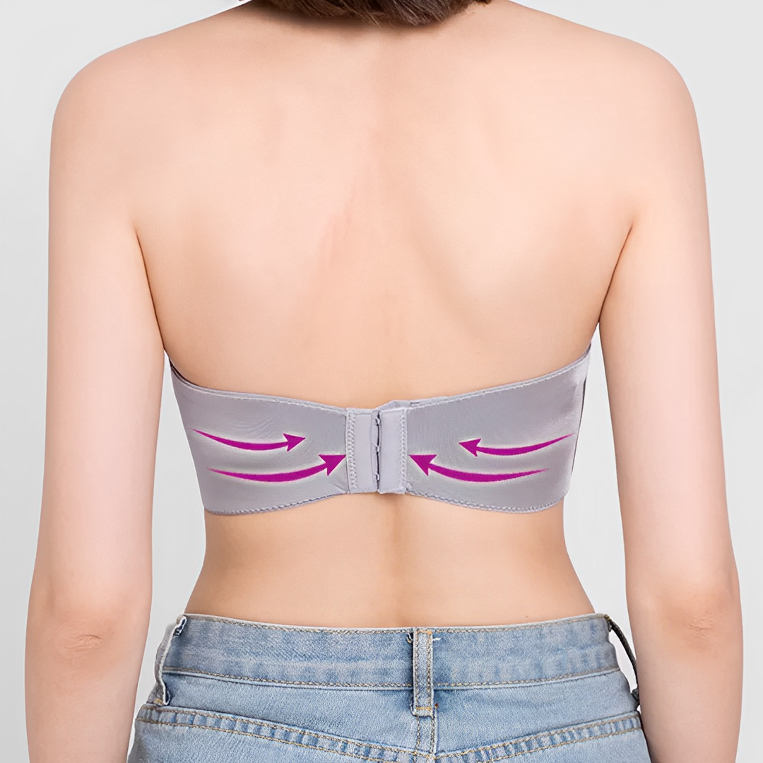 Riley | Silicone-Lined Strapless Push-Up Bra