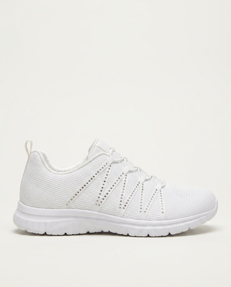 Maeve | Lightweight Sparkle Knit Slip-On Trainers
