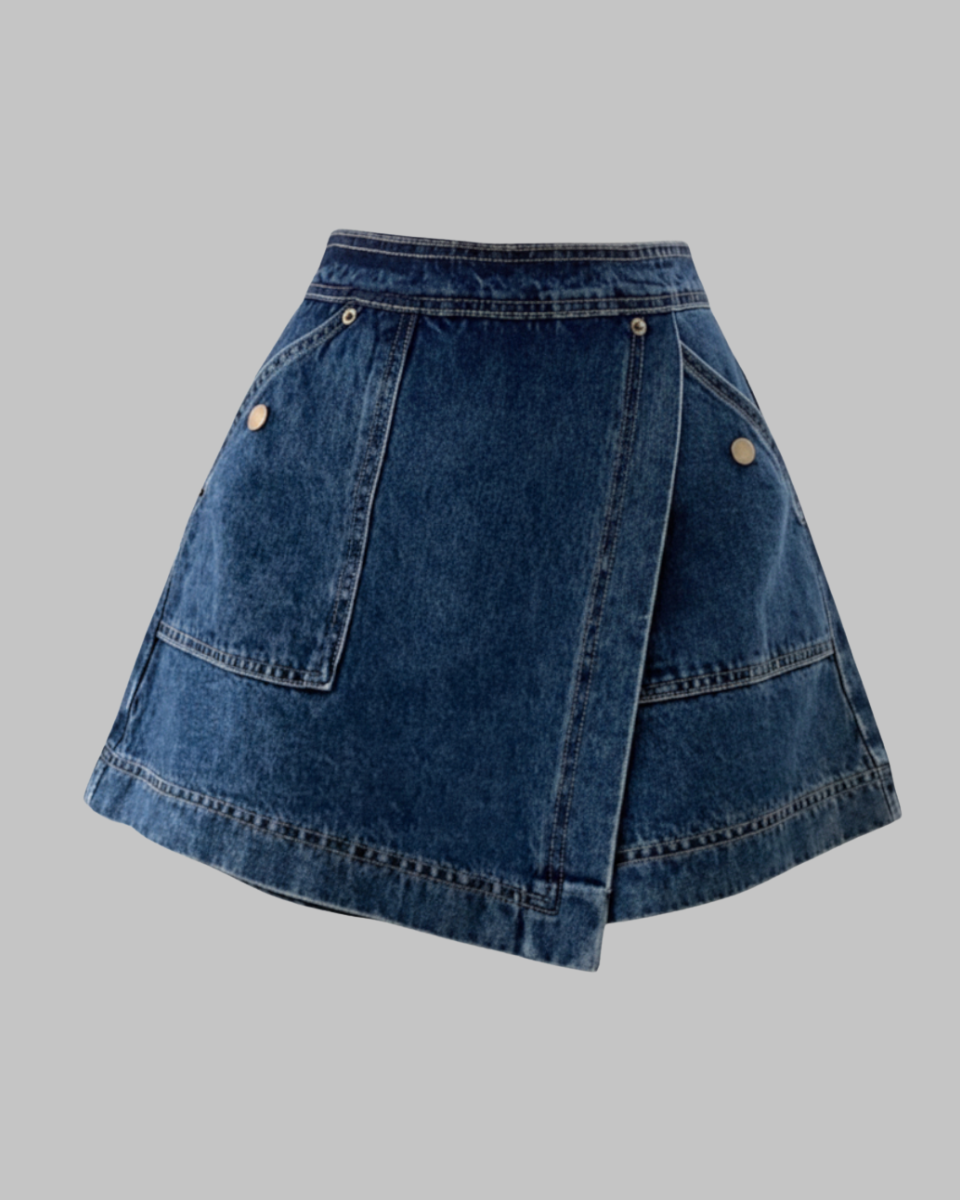 Holly | Denim Mini Skort