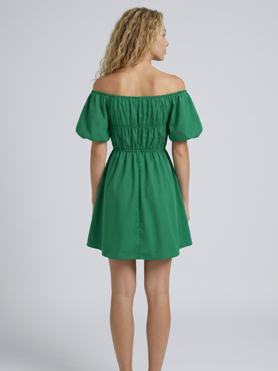 Madison | Off-Shoulder Mini Dress with Puff Sleeves