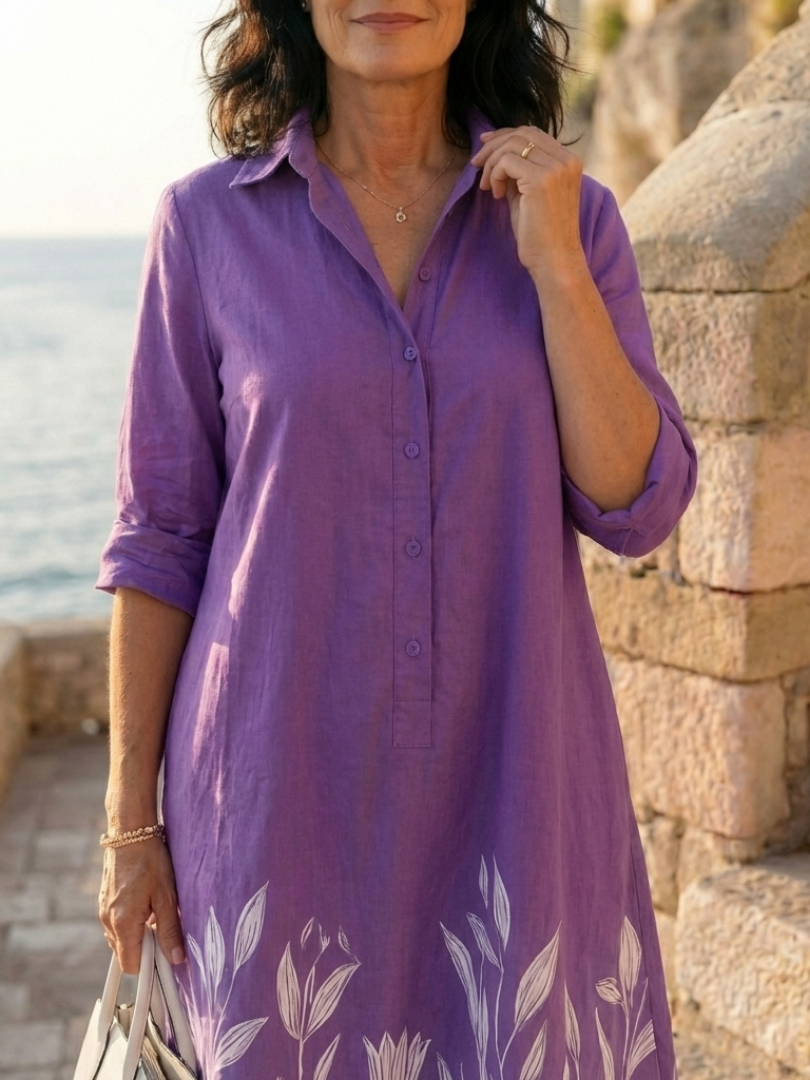 Fleur | Purple Elegant Evening Maxi Dress