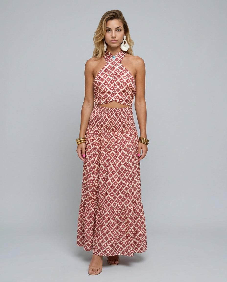 Gemma | Off-Shoulder Ruffle Co-ord Set