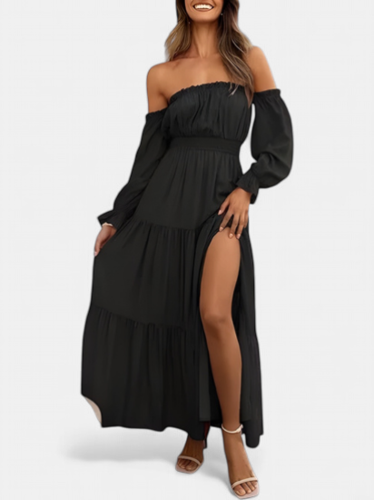 Sofia | Off-Shoulder Tiered Boho Maxi Dress