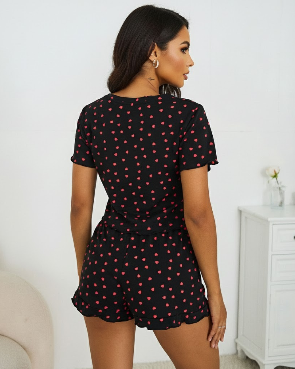 Hearts | Cotton Pyjama Set
