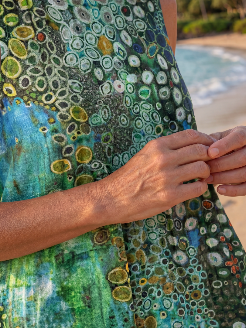 Sloane | Mosaic Print Midi Dress
