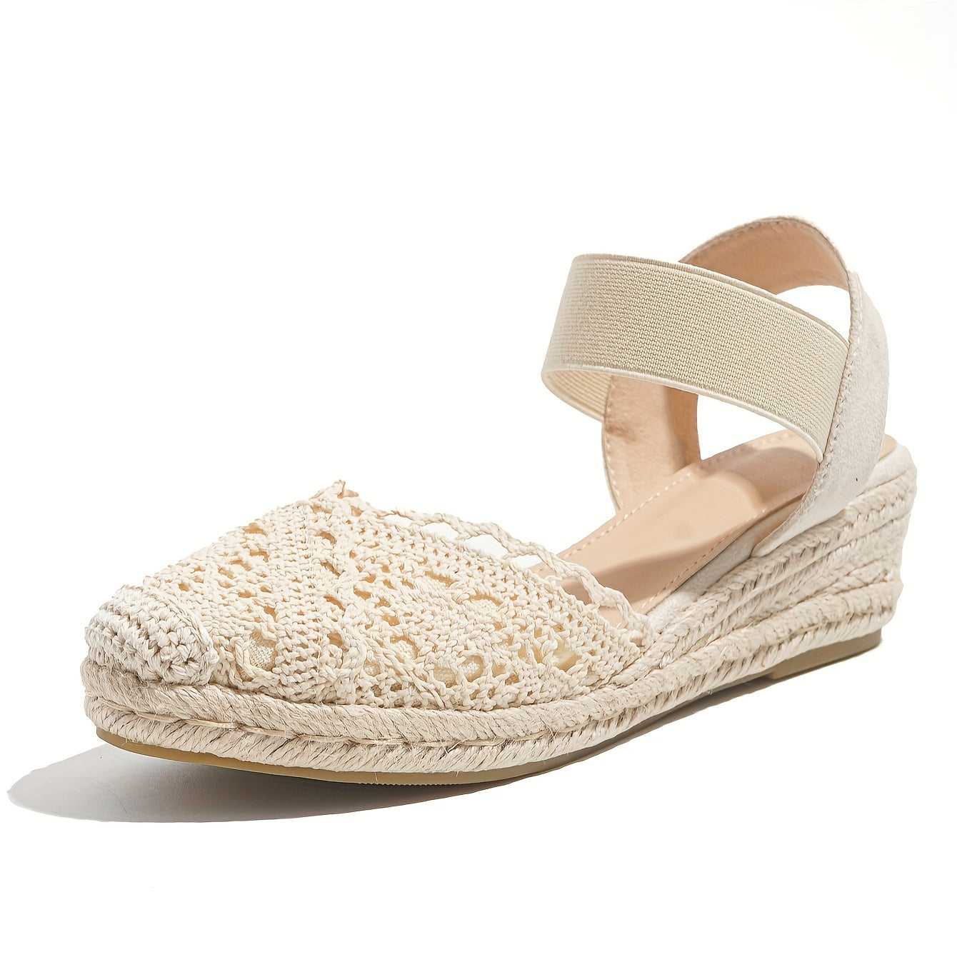 Orina | Crochet Espadrille Wedge Sandals