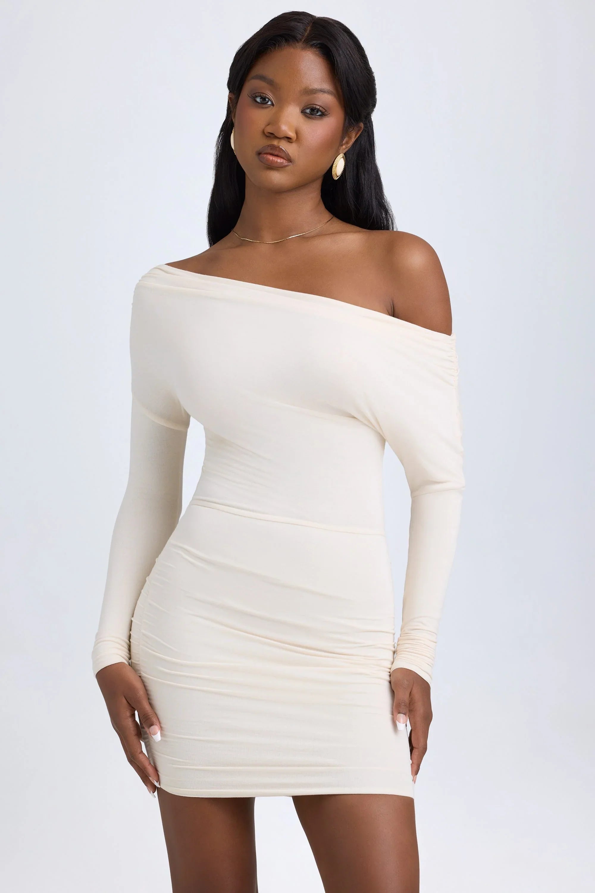 Imogen | Off-Shoulder Ruched Mini Dress