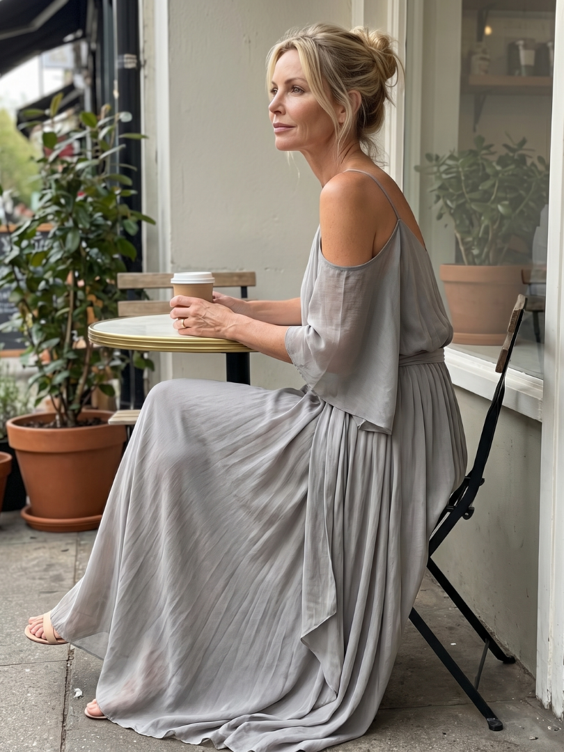 Nadia | Layered Cold Shoulder Wide Leg Co-ord Set