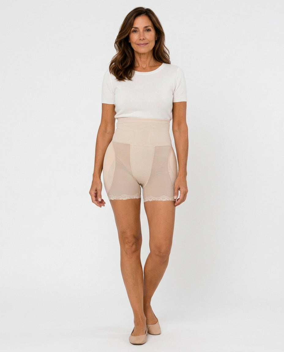 Hadley | High-Waist Breathable Mesh Shaping Shorts