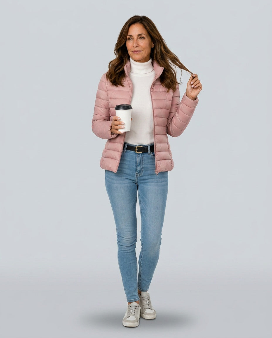 Lucia | Lightweight Quilted Stand-Collar Jacket