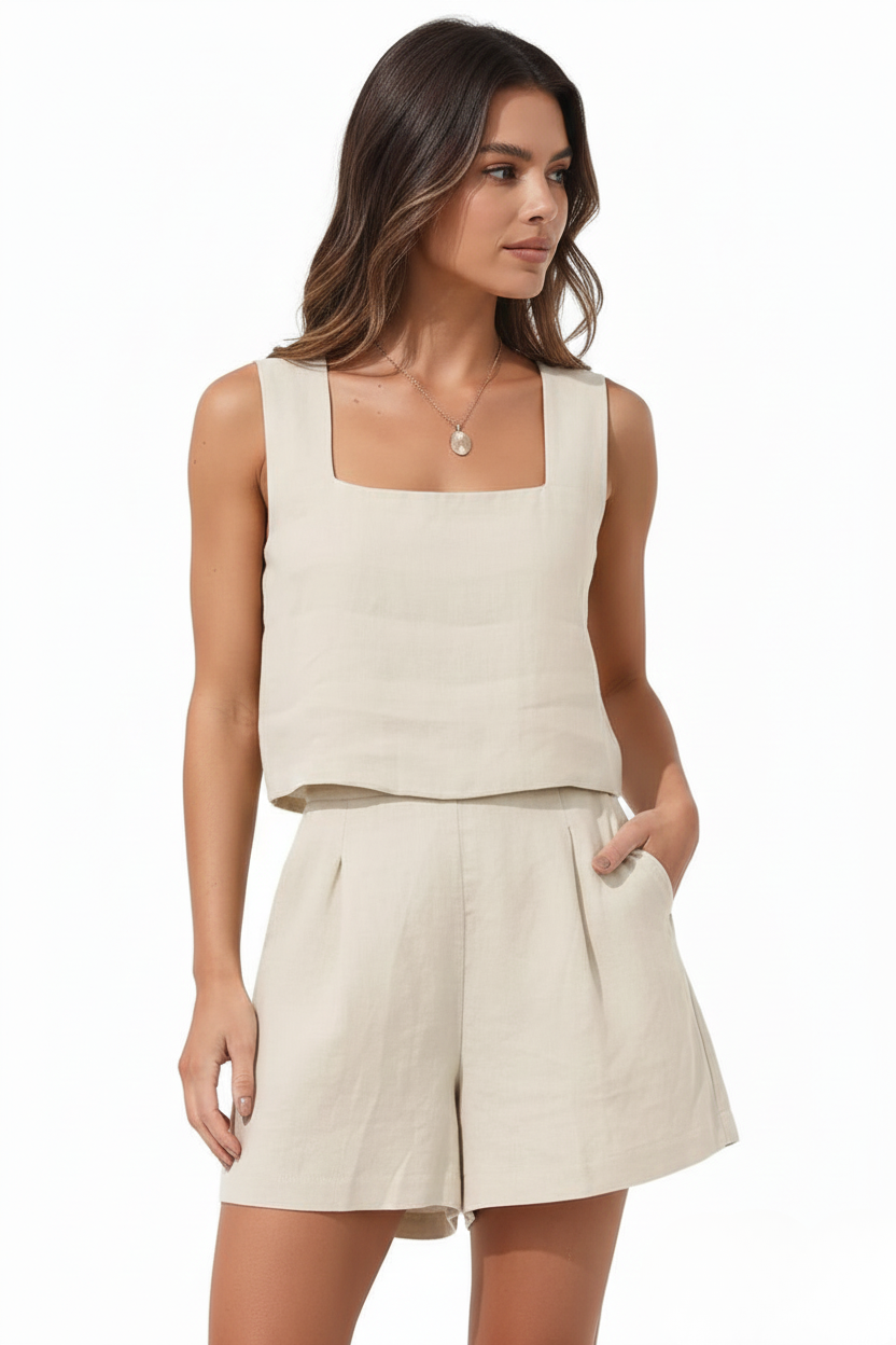 Aurora | Linen Two-Piece Set