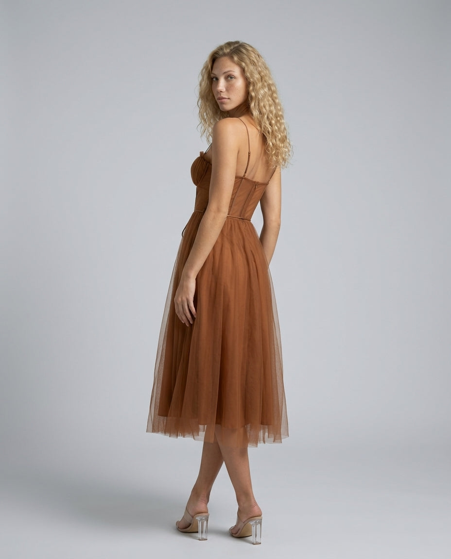 Vega | Fitted Tailored Bodycon Midi Dress
