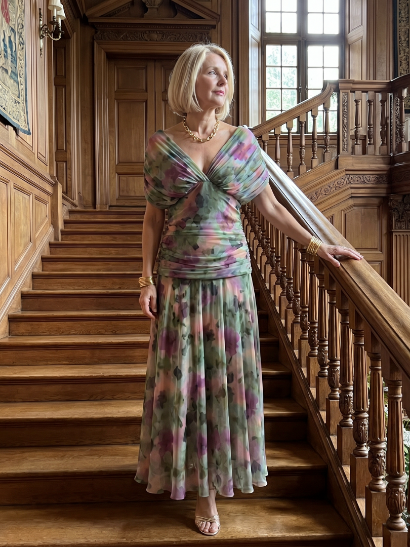 Una | Off-Shoulder Flowy Midi Dress