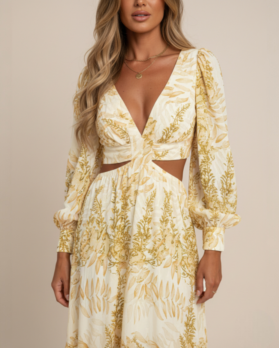 Marula | Maxi Dress with Cut-Out Waist