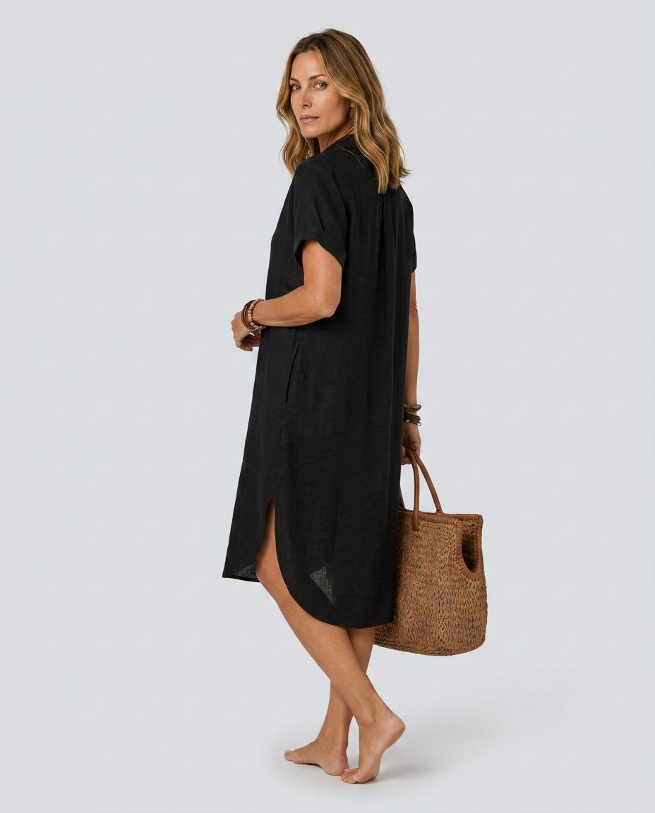 Ondine | Relaxed Fit Shirt Midi Dress