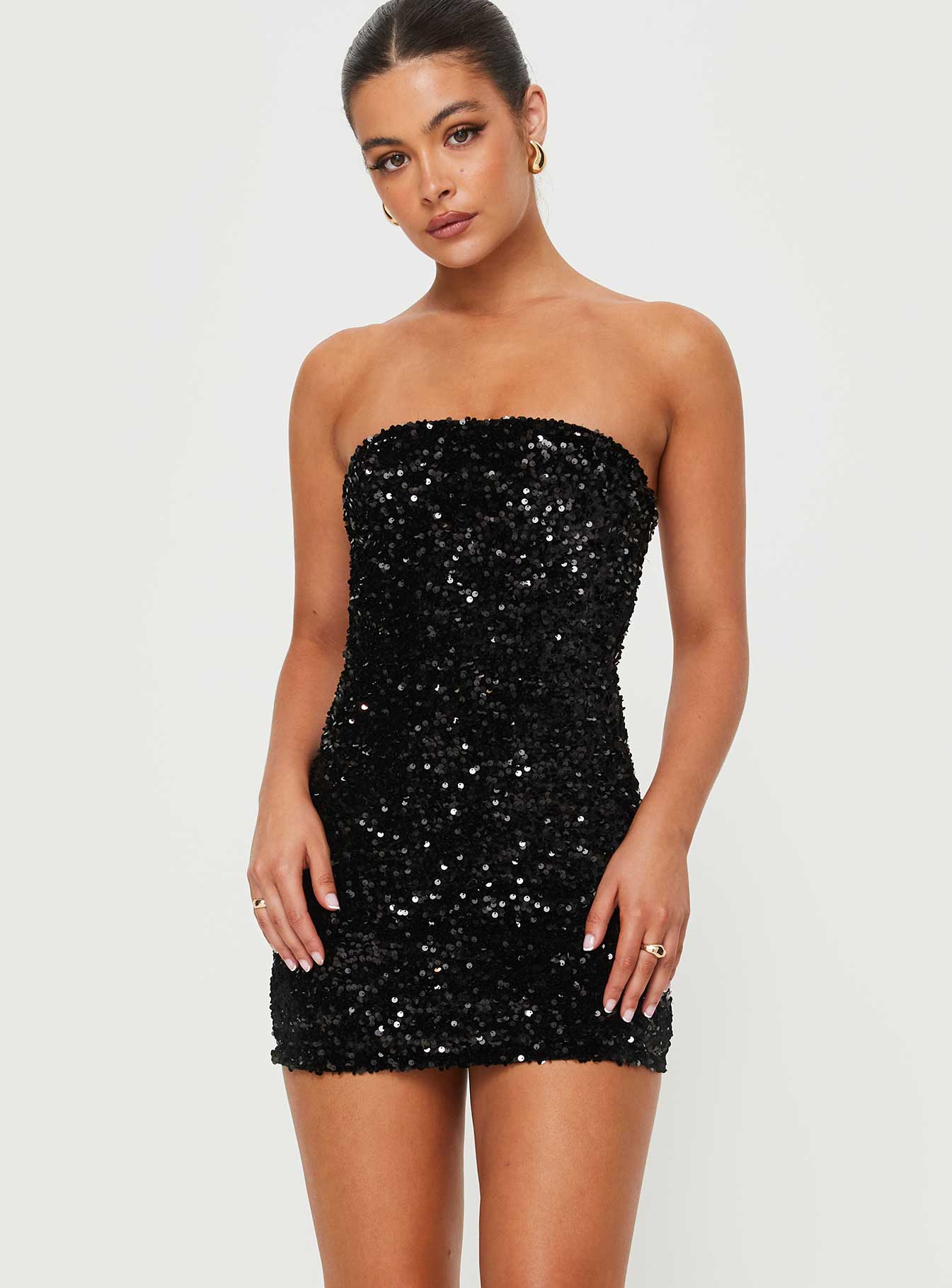Tatum | Strapless Sequin Mini Dress
