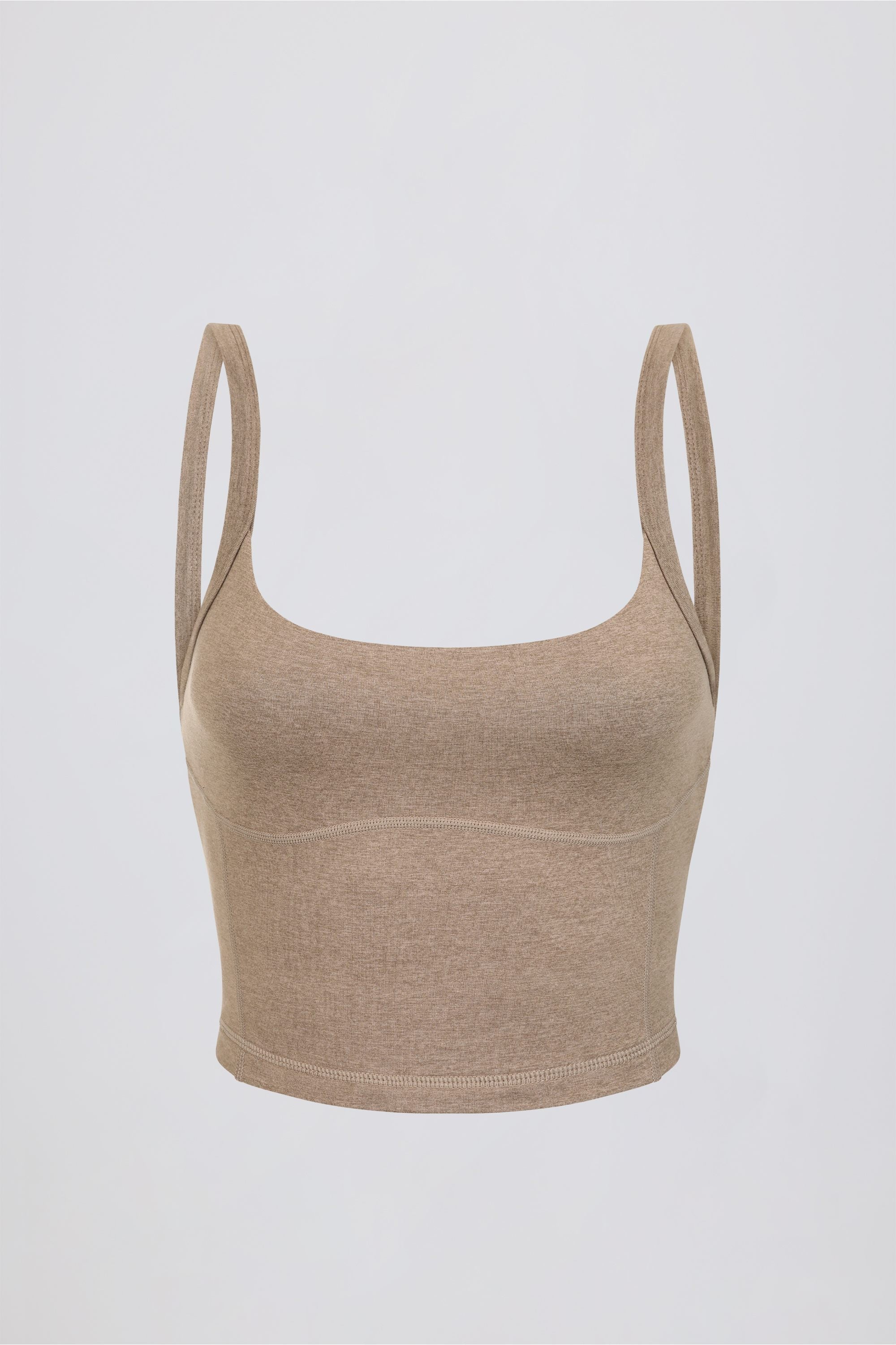 Stella | Cropped Marl Jersey Tank Top