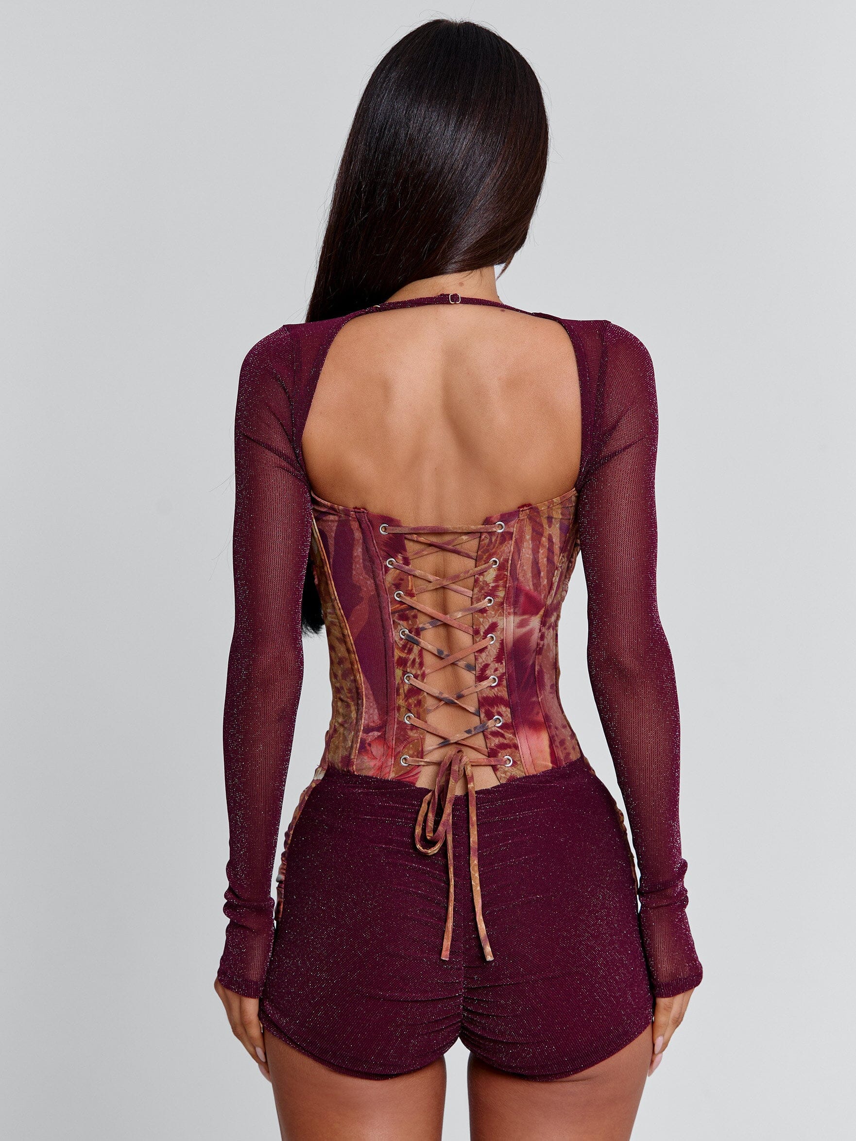 Micaela | Body-Contouring Printed Playsuit