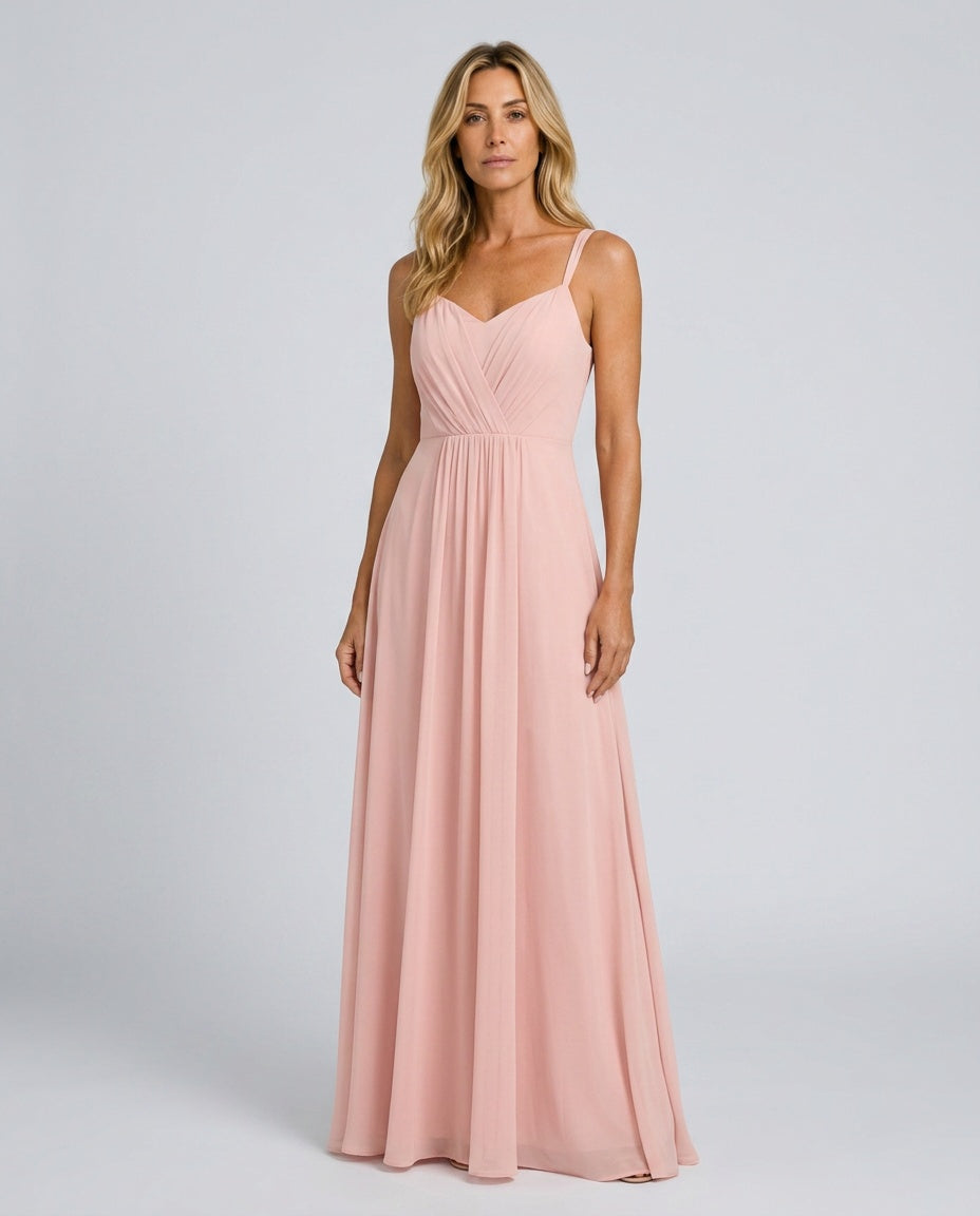 Briella | Sweetheart Ruched A-Line Maxi Dress