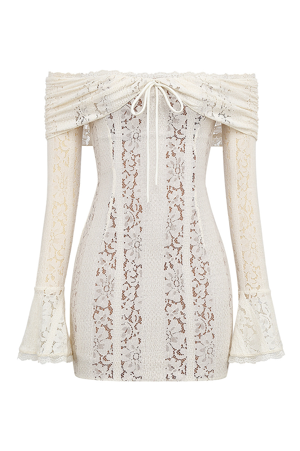 Cléo | Floral Lace Off-Shoulder Mini Dress
