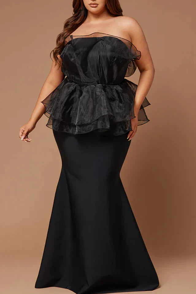 Micaela | Sleeveless Fishtail Bandage Maxi Dress