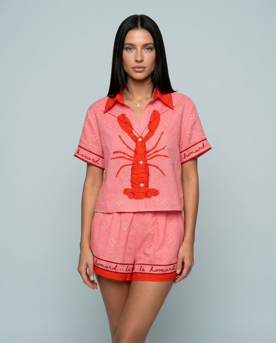 Chloe | Collared Graphic Print Co-ord Set