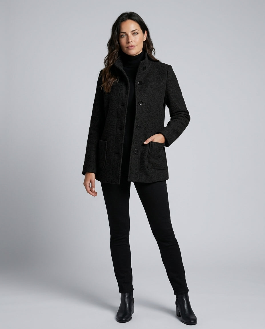 Marlowe | Mid-Length Tailored Wool-Blend Coat
