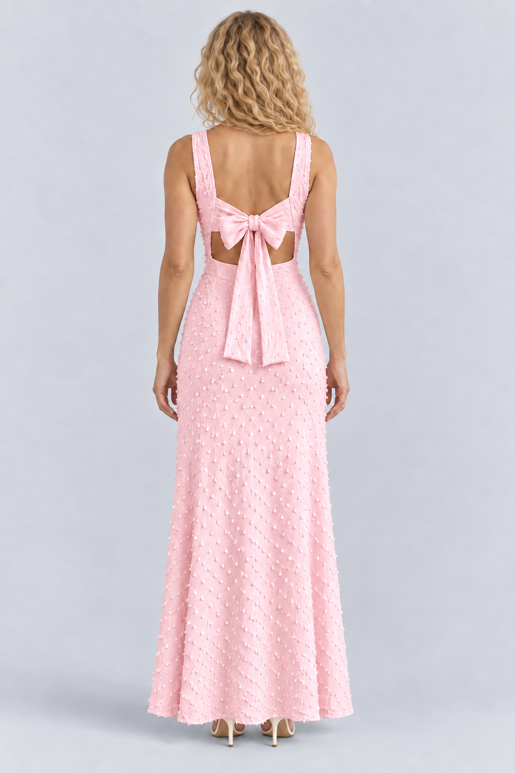 Alyce | Maxi Dress with Open Back and Bow Detail