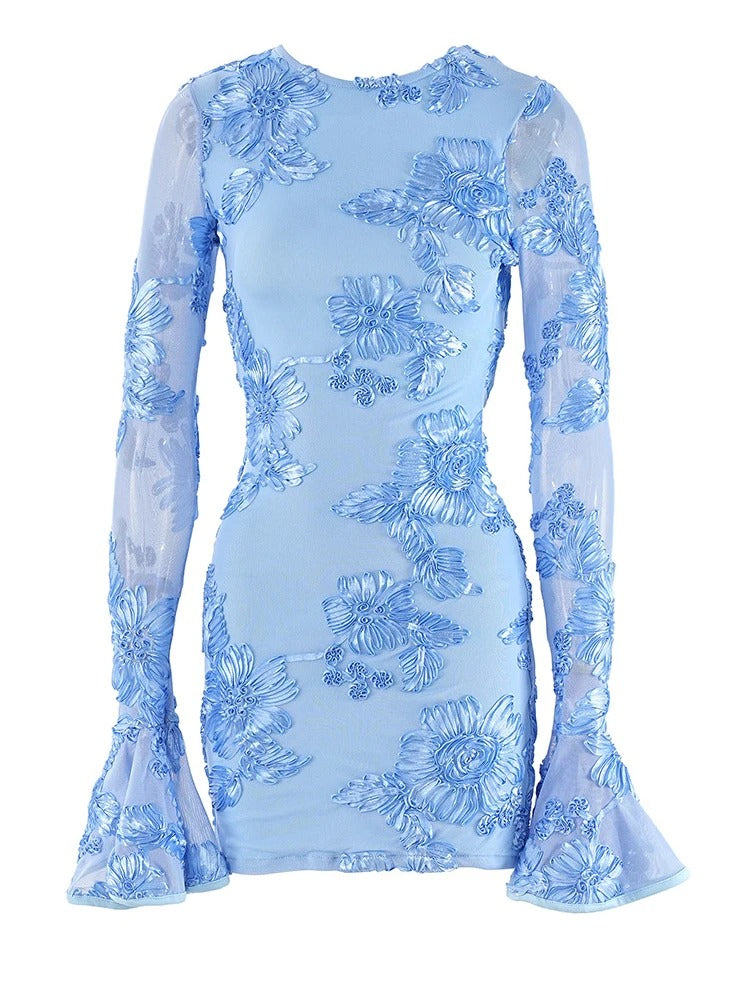 Ayla | Lace Floral Mini Dress