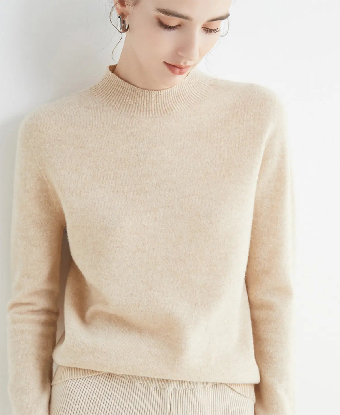 Winnie | Classic Long Sleeve Merino Wool Jumper