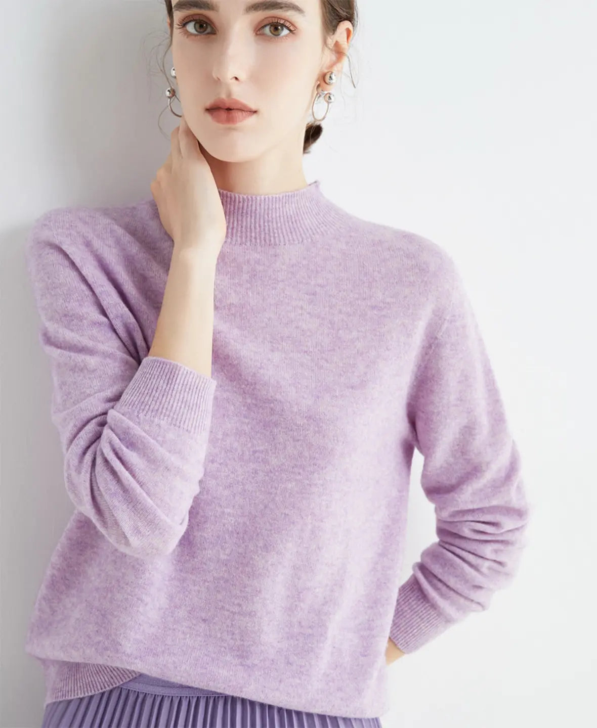 Winnie | Classic Long Sleeve Merino Wool Jumper
