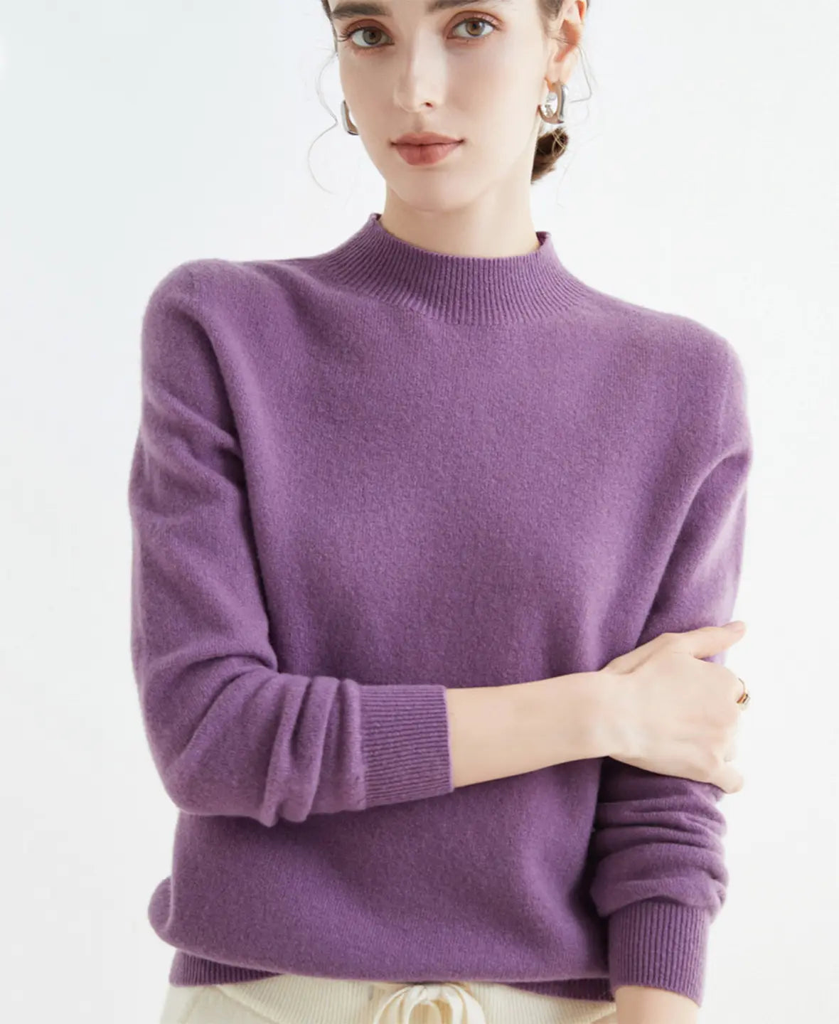 Winnie | Classic Long Sleeve Merino Wool Jumper