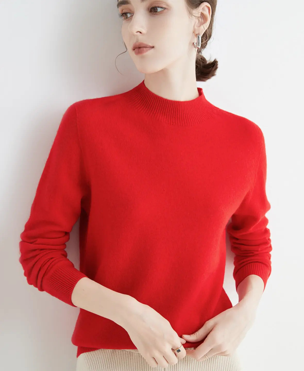 Winnie | Classic Long Sleeve Merino Wool Jumper
