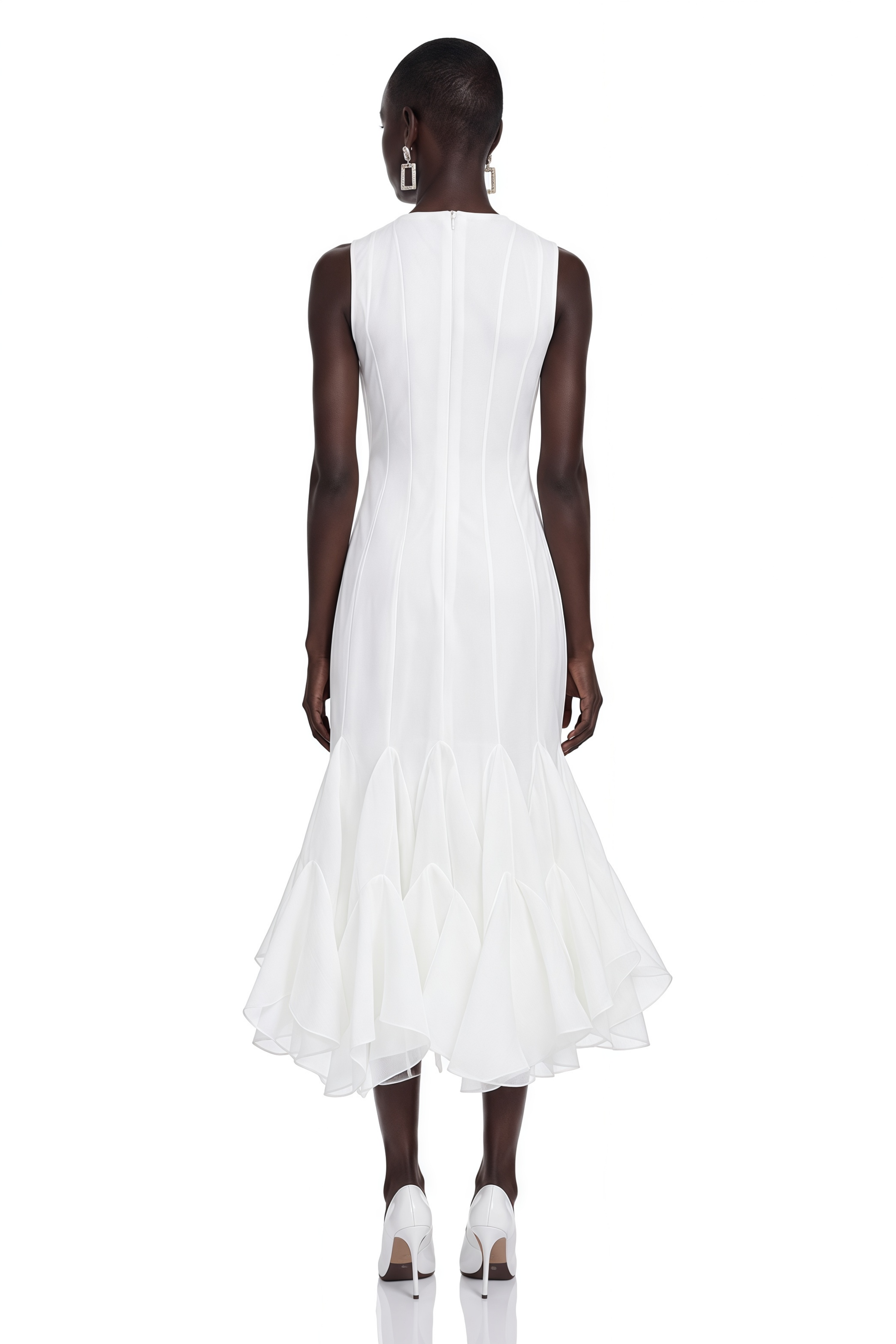 Estrella | Asymmetric Button-Front Midi Dress
